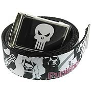 Punisher Mens Graphic Action Skull Belt